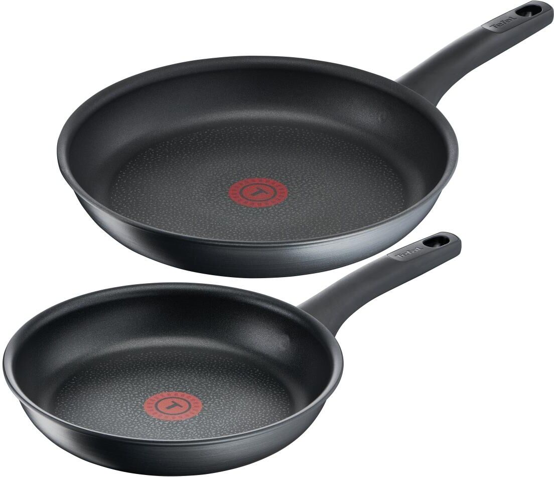 Tefal Pfannen-Set »Titanium Fusion«, Aluminium schwarz