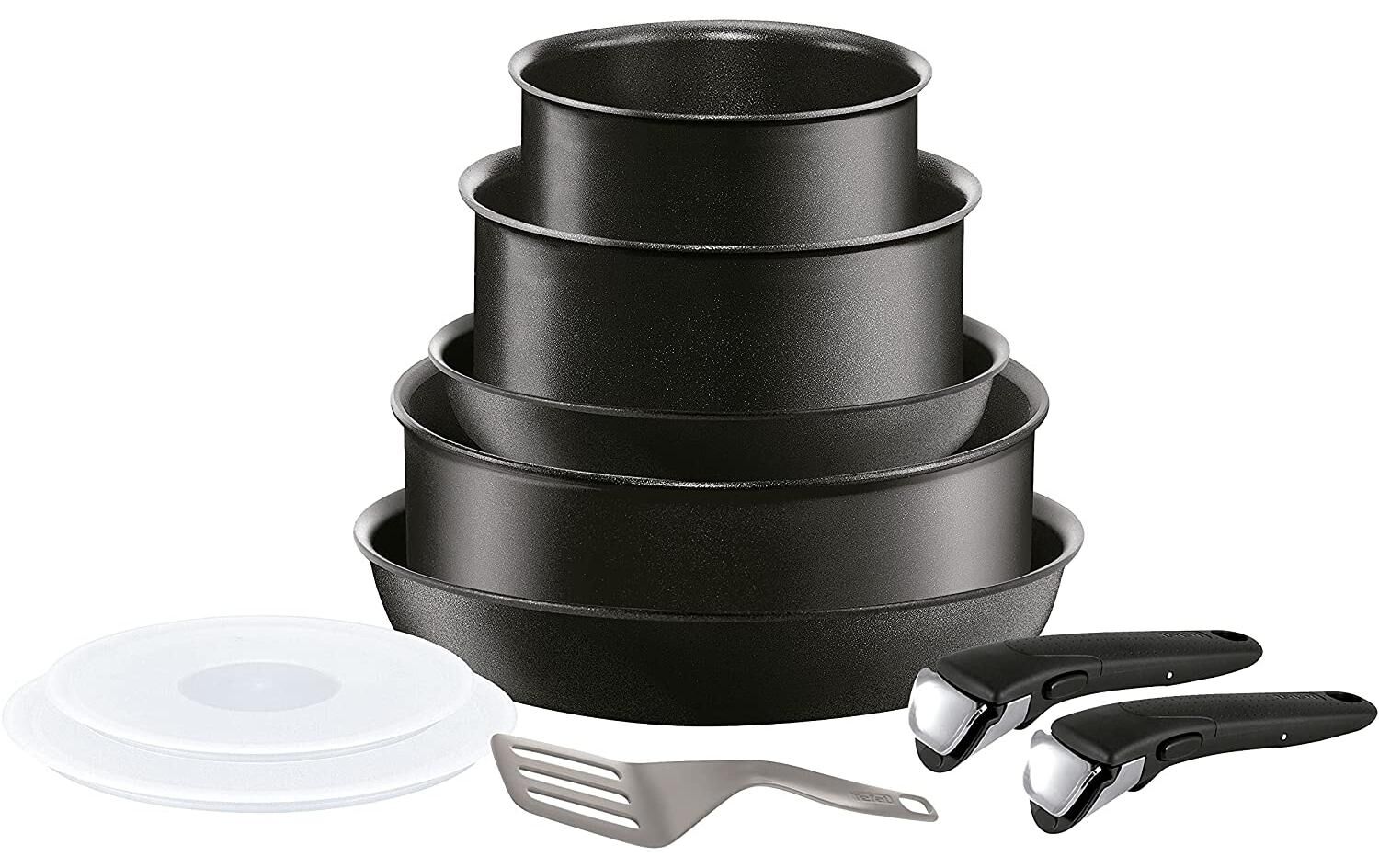 Tefal Pfannen-Set »Ingenio Performan«, Aluminium schwarz Größe