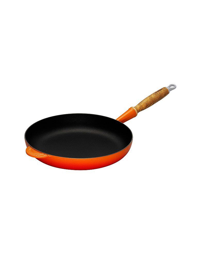 LE CREUSET Bratpfanne mit Holzgriff 24cm (Ofenrot) orange   20258240900422