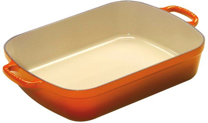 LE CREUSET Bratreine 37x29cm/6,6l (Ofenrot) orange   20184370902422