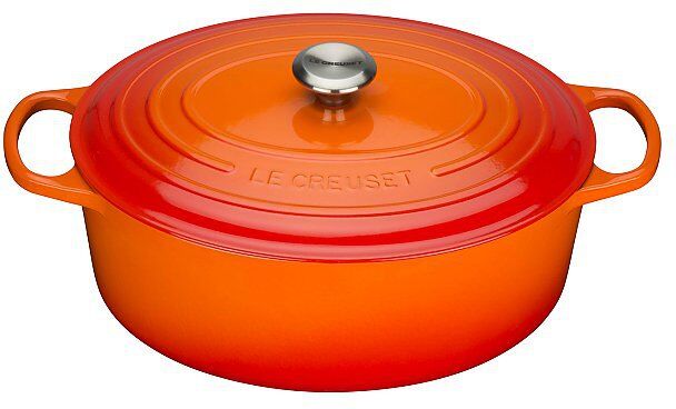 LE CREUSET Bräter oval "Signature" 35cm (Ofenrot) orange   21178350902430