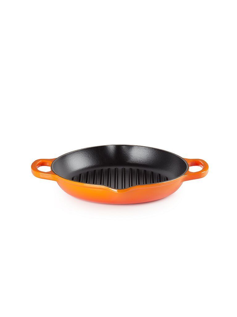 LE CREUSET Grillplatte rund 25cm (Ofenrot) orange   20208250900422