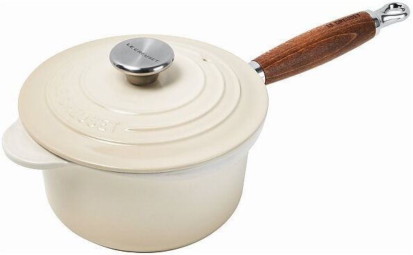 LE CREUSET Profitopf mit Holzgriff 18cm Meringue creme   21139187164460