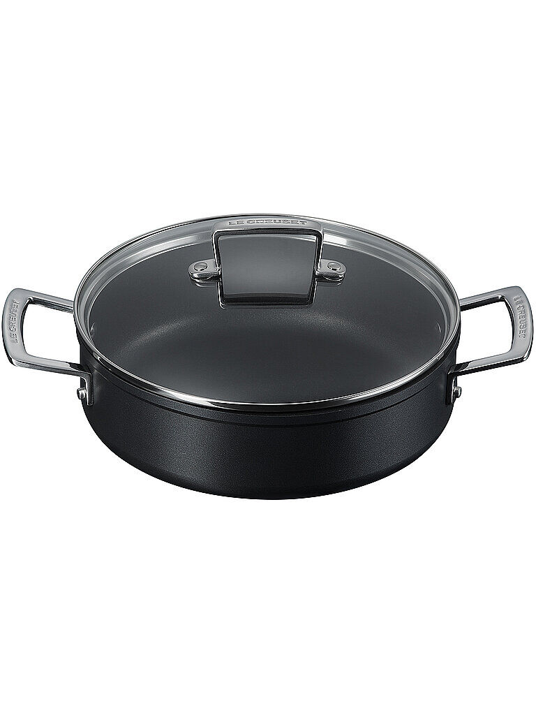 LE CREUSET Alu-Schmorpfanne Antihaft Schwarz 24cm schwarz   51113240010500