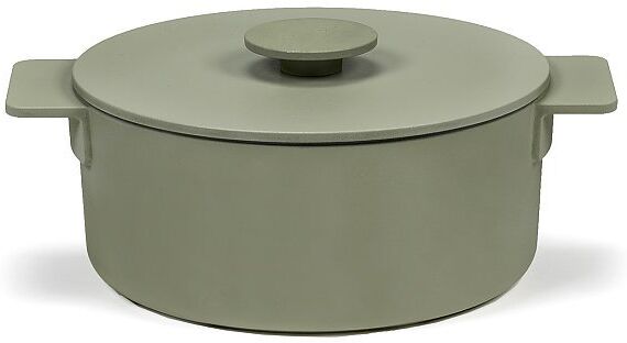 SERAX Kochtopf "Surface - Enamel Cast Iron" 20cm/2l (Camogreen) grün   B8718101G