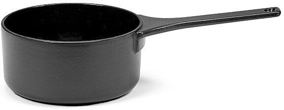 SERAX Stielkasserolle "Surface - Enamel Cast Iron" 17cm/1,3l (Schwarz) schwarz   B8718109B