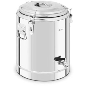 Royal Catering Thermobehälter Edelstahl - 22,5 L - mit Ablasshahn RCTP-30ET