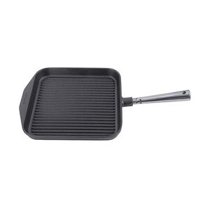 Contacto Gastro Eisenguss-Grillpfanne quadratisch, Höhe 3cm Durchmesser Boden 22cm