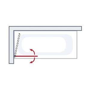 Schulte Badewannenaufsatz EP1650 1-tlg. 80 x 140 cm