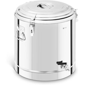 ROYAL CATERING Thermobehälter Edelstahl Thermobox Warmhaltebehälter Speisen Ablasshahn 50 l