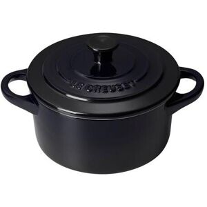 Le Creuset Mini Cocotte schwarz glänzend