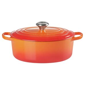 LE CREUSET Gourmet Bräter Oval SIGNATURE, Gusseisen - Rot