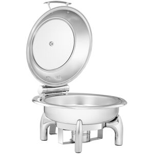 Chafing Dish - rund mit Sichtfenster - Royal Catering - 5,5 L - 1 Brennstoffzelle RCCD-RT9_6L