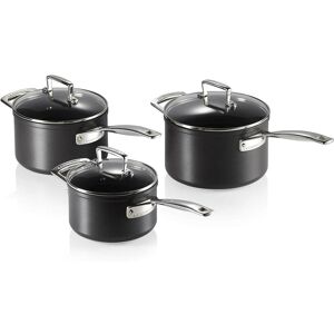 Le Creuset Toughened Non Stick 3 Piece Saucepan Set