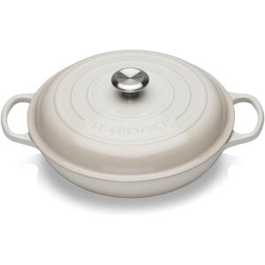 Le Creuset Signature Cast Iron Shallow Casserole Dish - 30cm - Meringue