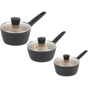 Russell Hobbs Aluminium Stielkasserolle Opulence Collection Schwarz/Gold