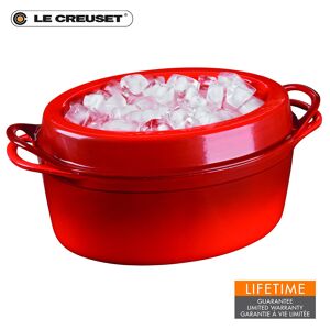 Le Creuset Bräter Doufeu Oval 32 cm Kirschrot