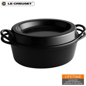 Le Creuset Bräter Doufeu Oval 32 cm Schwarz