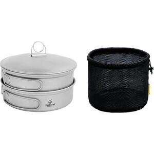 SilverAnt Ultralight 1350ml Pot and Pan Set