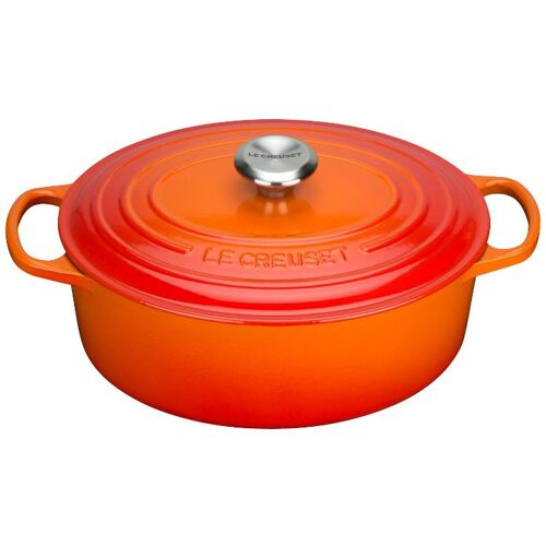 Le Creuset 'Bräter Signature oval' Bräter oval ofenrot 29 cm / 4,7 L