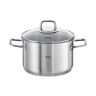 Kochtopf FISSLER "viseo" Töpfe Gr. 3,6 l + Ø 20 cm, silberfarben Fissler Induktion