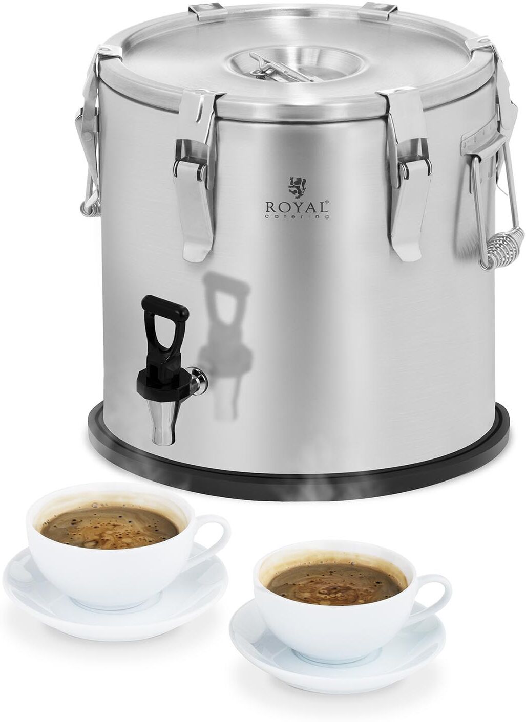 Royal Catering Thermobehälter - Edelstahl - 20 L - mit Ablasshahn 10010997