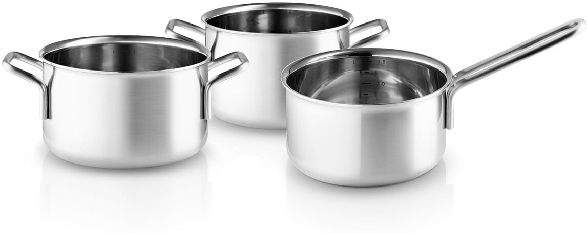 Eva Trio - Multi Set Topfset (3-tlg.), Stielkasserolle 1.8 l / Kochtopf 2.2 l / Kochtopf 3.6 l