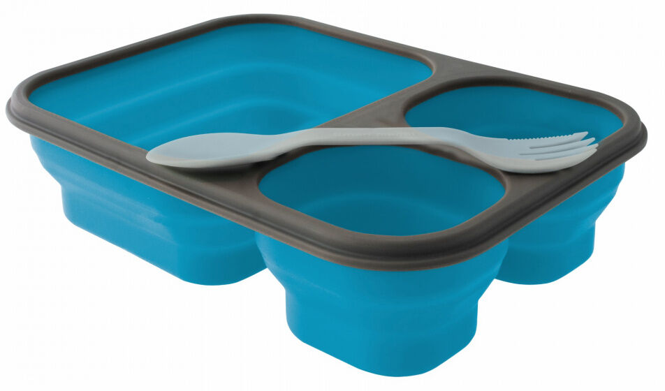 Eurotrail lunchbox faltbarer Silikon 25 x 18 cm blau Größe L