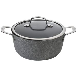 Gryde Med Låg Ballarini 75002-828-0 Sort Grå Stål Rustfrit stål Aluminium Ø 16 cm 1,4 L (1 enheder)