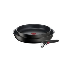 Tefal Ingenio Eco Resist L39791, Stegesæt, Sort, Aluminium, Titanium, Sort, Thermo-Spot