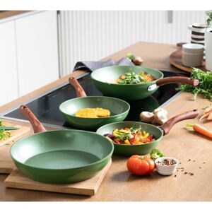 Just Vegan pande Eco CeraVegan 24 cm aluminium grøn