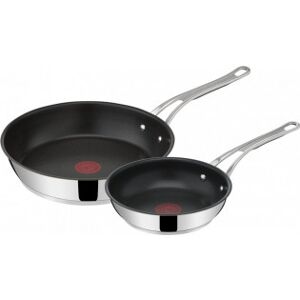 Tefal Jamie Oliver Cook'S Classics Stegepande Sæt 20 Cm + 28 Cm, Rustf