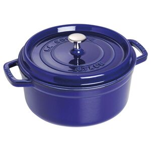 Staub La Cocotte 26 cm / 5,25 l, Rund, Mørk-Blå, Støbejern