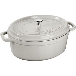 Staub La Cocotte 33 cm / 6,75 l, Oval, White Truffle, Støbejern