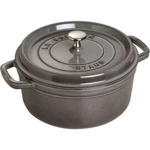 Staub La Cocotte 18 cm / 1,7 l, Rund, Grafitgrå, Støbejern