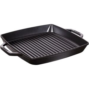 Staub Grillpander Grillpande 33 cm, Støbejern, Sort