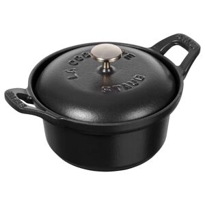 Staub Specialities La Coquette 12 cm, Rund, Sort