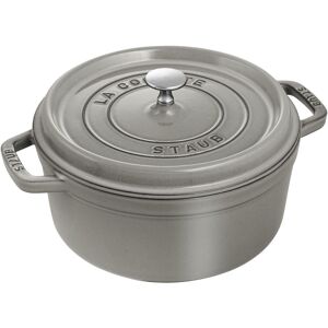 Staub La Cocotte 24 cm / 3,7 l, Rund, Grafitgrå, Støbejern