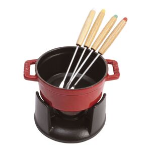 Staub Specialities Fonduesæt 10 cm, Kirsebærrød