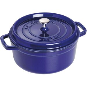 Staub La Cocotte 22 cm / 2,5 l, Rund, Mørk-Blå, Støbejern