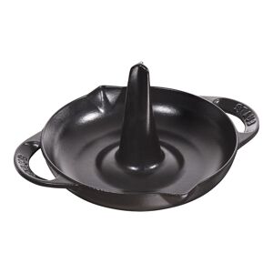 Staub Specialities Kyllingeholder 24 cm, Støbejern, Sort