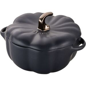 Staub Ceramique Cocotte 15 cm / 700 ml, Græskar, Sort, Keramisk