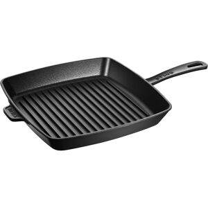 Staub Grillpander Amerikansk grill 30 cm, Støbejern, Sort