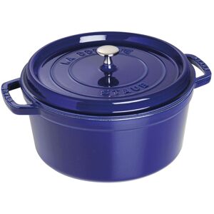 Staub La Cocotte 28 cm / 6,75 l, Rund, Mørk-Blå, Støbejern