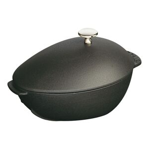 Staub Specialities Muslingegryde 25 cm, Støbejern, Sort