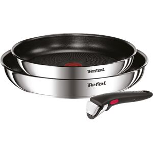 Tefal Daily Cook G713S3A Set de Sartenes de Acero Inoxidable de 20, 24 y 26  cm