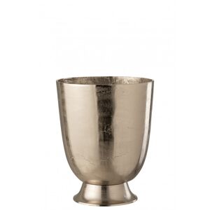 LANADECO Cubitera champán aluminio plata Alt. 43 cm