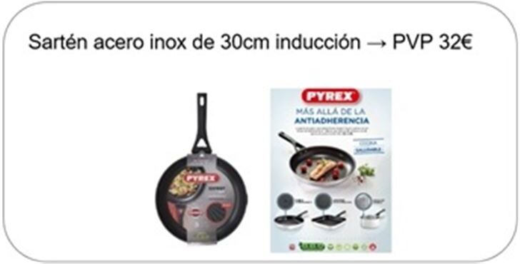 Pyrex promowhsar sartén antiadherente de 30 cm