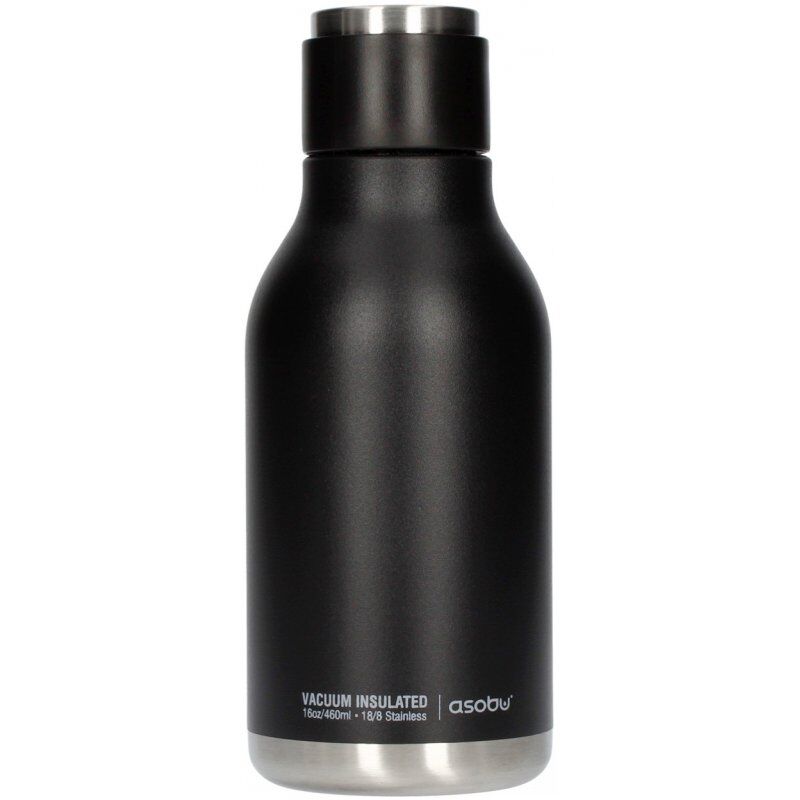 Asobu Urban Water Bottle teräksinen juomapullo 460 ml. musta