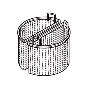 GGM GASTRO - 2x 1/2 Paniers pour marmite de cuisson avec 200 Litres